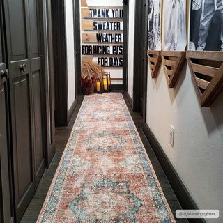 Rosman Distressed Washable Area Rug - Flatiron - Home