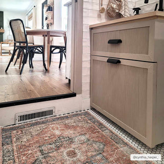 Rosman Distressed Washable Area Rug - Flatiron - Home