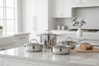 CRISTEL 1826® 8-Piece Stainless Steel Cookware Set | Flatiron Home - Flatiron-Home