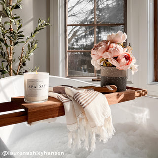 Spa Day Soy Candle - 11oz Premium Hand - Poured Candle | Relaxation & Aromatherapy - Flatiron - Home