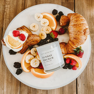 Sunday Brunch Soy Candle - 11oz Premium Hand - Poured Candle | Warm Apple & Maple Scent - Flatiron - Home