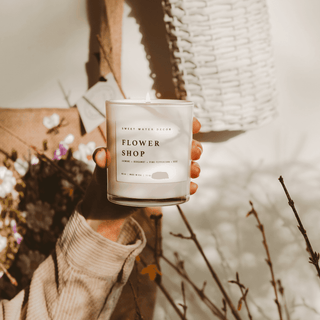 Flower Shop Soy Candle - White Jar - 11 oz - Flatiron - Home