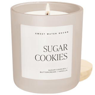 Sugar Cookies Soy Candle - Tan Matte Jar - 15 oz - Flatiron - Home