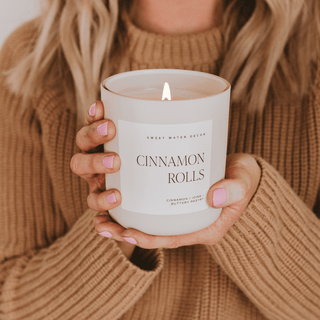 Cinnamon Rolls Soy Candle - 15oz Premium Hand - Poured | Warm Bakery Cinnamon Pastry Scent - Flatiron - Home
