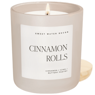 Cinnamon Rolls Soy Candle - 15oz Premium Hand - Poured | Warm Bakery Cinnamon Pastry Scent - Flatiron - Home
