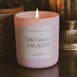 OMG! You're Engaged! Soy Candle - 15oz Premium Hand - Poured | Celebration Gift for Bride - Flatiron - Home