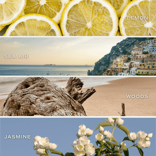 Coastal Lemon Soy Candle - 15oz Premium Hand - Poured | Fresh Mediterranean Sea Breeze Scent - Flatiron - Home