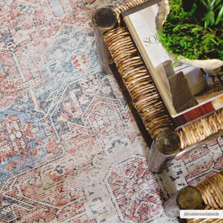 Rosman Distressed Washable Area Rug - Flatiron - Home