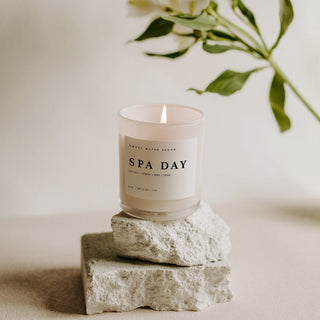 Spa Day Soy Candle - 11oz Premium Hand - Poured Candle | Relaxation & Aromatherapy - Flatiron - Home