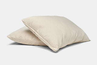 Natural Cotton Pillow With Wool Filling | Flatiron Home - Flatiron - Home