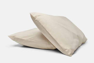 Natural Cotton Bed Pillowcases - Flatiron - Home