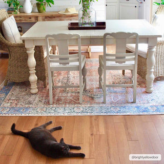 Rosman Distressed Washable Area Rug - Flatiron - Home