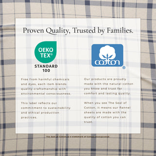 Turkish Cotton Flannel Sheet Set - Plaid & Stripe Collection - Flatiron-Home