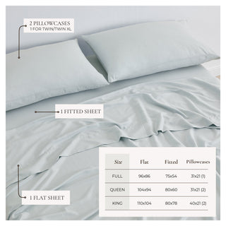 TENCEL™ Lyocell & Linen Blend Sheet Set - Magdalena Collection - Flatiron-Home