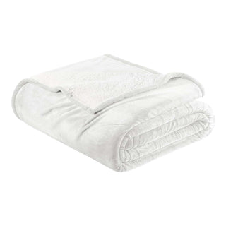 Velvet Plush Sherpa Bed Blanket - Sherpa Fleece Collection - Flatiron-Home
