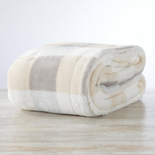 Velvet Plush Sherpa Luxury Bed Blanket - Kinsley Collection - Flatiron-Home