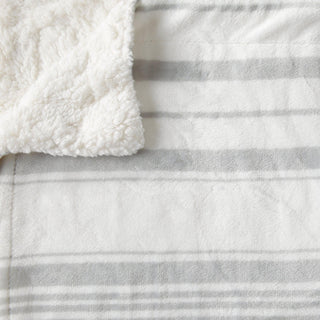 Velvet Plush Sherpa Luxury Bed Blanket - Kinsley Collection - Flatiron-Home