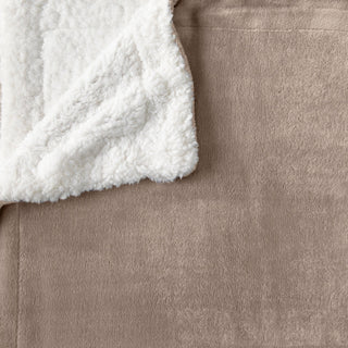 Velvet Plush Sherpa Luxury Bed Blanket - Kinsley Collection - Flatiron-Home