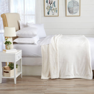 Velvet Plush Sherpa Luxury Bed Blanket - Kinsley Collection - Flatiron-Home