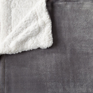 Velvet Plush Sherpa Luxury Bed Blanket - Kinsley Collection - Flatiron-Home