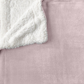 Velvet Plush Sherpa Luxury Bed Blanket - Kinsley Collection - Flatiron-Home