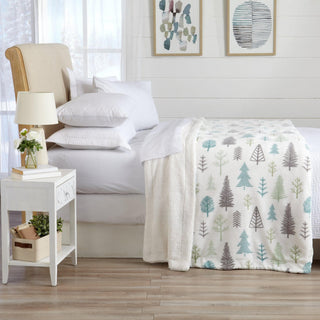 Velvet Plush Sherpa Luxury Bed Blanket - Kinsley Collection - Flatiron-Home