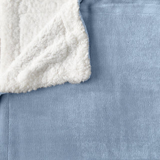 Velvet Plush Sherpa Luxury Bed Blanket - Kinsley Collection - Flatiron-Home