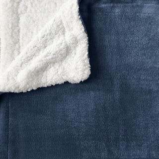 Velvet Plush Sherpa Luxury Bed Blanket - Kinsley Collection - Flatiron-Home