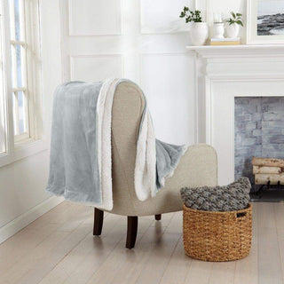 Velvet Plush Sherpa Luxury Bed Blanket - Kinsley Collection - Flatiron-Home