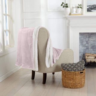 Velvet Plush Sherpa Luxury Bed Blanket - Kinsley Collection - Flatiron-Home