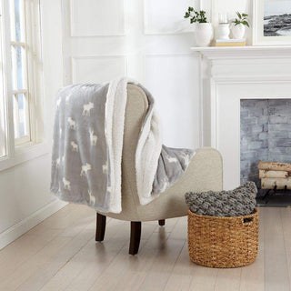 Velvet Plush Sherpa Luxury Bed Blanket - Kinsley Collection - Flatiron-Home