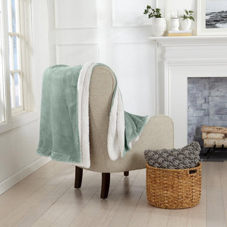 Velvet Plush Sherpa Luxury Bed Blanket - Kinsley Collection - Flatiron-Home