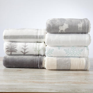 Velvet Plush Sherpa Luxury Bed Blanket - Kinsley Collection - Flatiron-Home