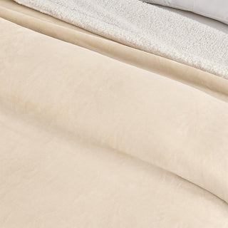 Velvet Plush Sherpa Luxury Bed Blanket - Kinsley Collection - Flatiron-Home