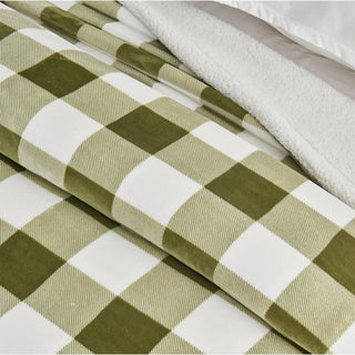 Velvet Plush Sherpa Luxury Bed Blanket - Kinsley Collection - Flatiron-Home