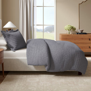 100% Cotton Honeycomb Waffle Duvet Set - Mattea Collection - Flatiron-Home