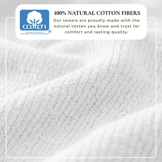 Turkish Cotton Ribbed 6-Piece Bath Towel Set - Georgiana Collection - Flatiron-Home