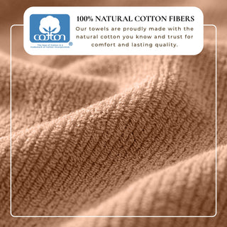 Turkish Cotton Ribbed 6-Piece Bath Towel Set - Georgiana Collection - Flatiron-Home