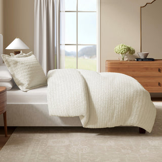 100% Cotton Honeycomb Waffle Duvet Set - Mattea Collection - Flatiron-Home