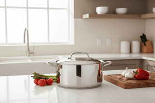 Large Rondeau with Lid - CRISTEL Professional Stainless Steel French Cookware | Flatiron Home - Flatiron-Home