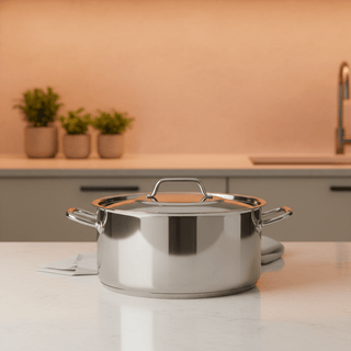 Large Rondeau with Lid - CRISTEL Professional Stainless Steel French Cookware | Flatiron Home - Flatiron - Home