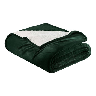 Velvet Plush Sherpa Bed Blanket - Sherpa Fleece Collection - Flatiron-Home