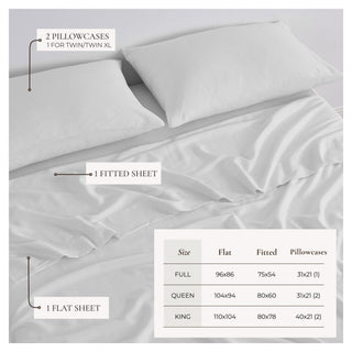 TENCEL™ Lyocell & Linen Blend Sheet Set - Magdalena Collection - Flatiron-Home