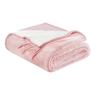 Velvet Plush Sherpa Bed Blanket - Sherpa Fleece Collection - Flatiron-Home