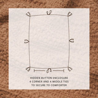 100% Cotton Honeycomb Waffle Duvet Set - Mattea Collection - Flatiron-Home