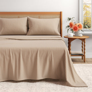 Turkish Cotton Flannel Sheet Set - Plaid & Stripe Collection - Flatiron-Home