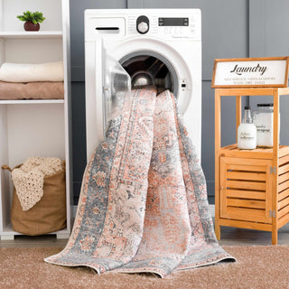Rosman Distressed Washable Area Rug - Flatiron - Home