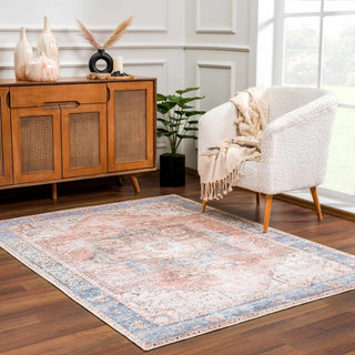 Rosman Distressed Washable Area Rug - Flatiron - Home
