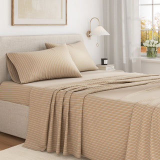 Turkish Cotton Flannel Sheet Set - Plaid & Stripe Collection - Flatiron-Home