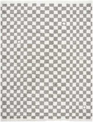 Kieu Taupe Checkered Plush Area Rug | Flatiron Home - Flatiron - Home